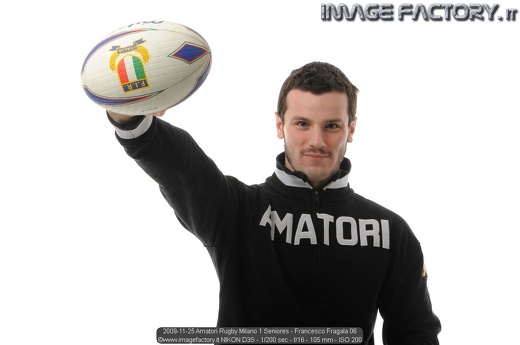 2009-11-25 Amatori Rugby Milano 1 Seniores - Francesco Fragala 06